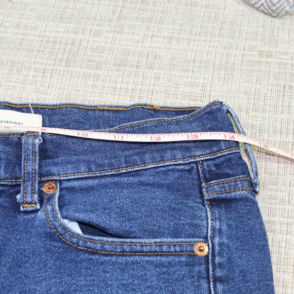 Gap Size 28 Forever Straight High Rise Blue Jeans - Picture 3 of 6
